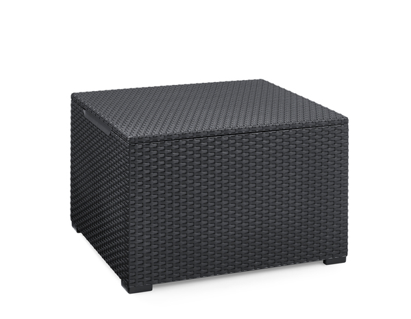 Salon de jardin 4 places résine imitation rotin noir MARIE - Keter - Brico Dépôt