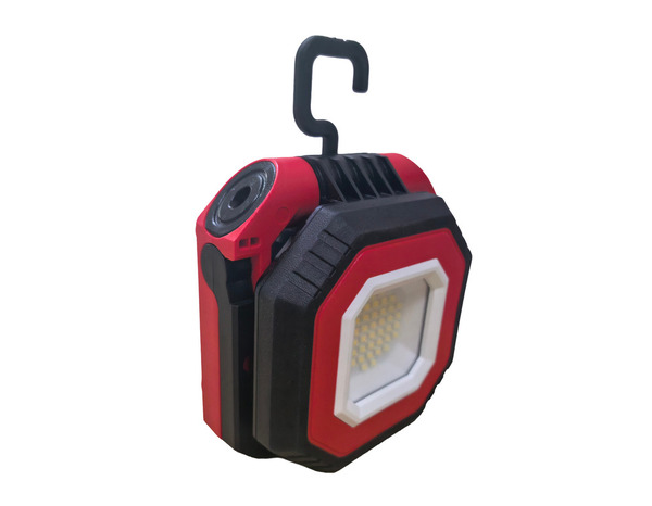 Projecteur de chantier portable rechargeable 1000 lm batterie 4000 mAh IP54 IK07 - Brico Dépôt