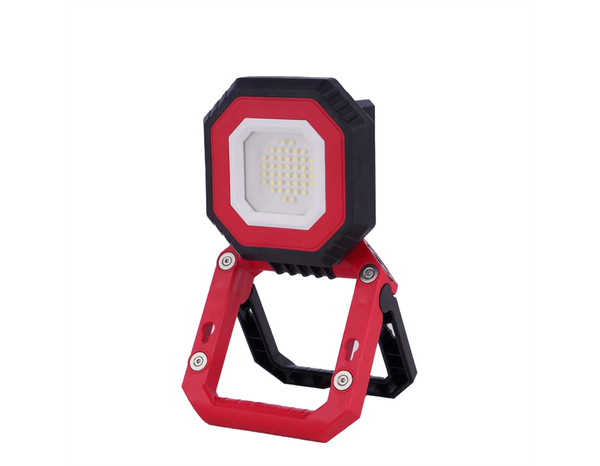 Projecteur de chantier portable rechargeable 1000 lm batterie 4000 mAh IP54 IK07 - Brico Dépôt