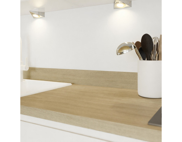 Crédence effet bois clair L.240 x H.20 cm x Ep. 8 mm - Cooke and Lewis - Brico Dépôt