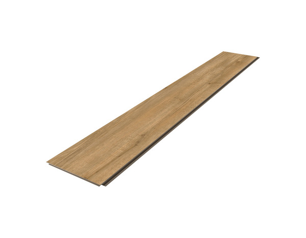 Sol stratifié marron effet bois brut mat AC4 à clipser L. 128,8 cm x l. 19,5 cm x Ép. 7 mm - Brico Dépôt