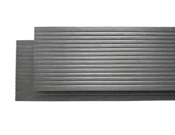 Lame composite extérieur gris effet bois réversible L. 2,20 m x l. 14,5 cm - Brico Dépôt