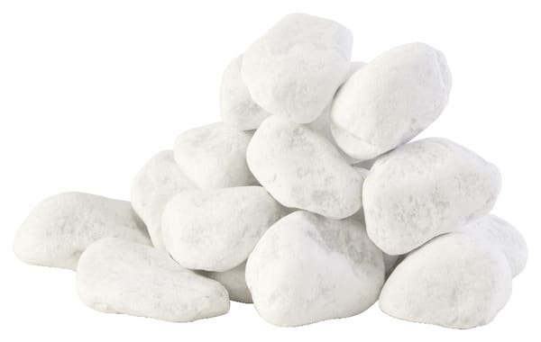 Galets de marbre Carrare 60/100mm, blanc - 25kg