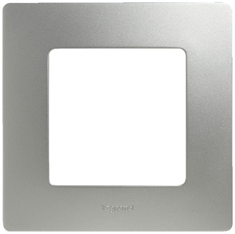 Plaque simple argent - Legrand - Brico Dépôt