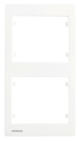 Plaque double verticale "Delta Iris" blanc - Siemens - Brico Dépôt