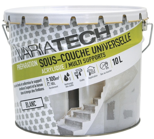Sous-couche universelle acrylique tous supports et surfaces intérieurs 10 L  - Variatech
