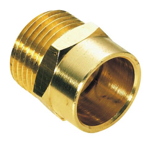 2 manchons en laiton M 12x17 pour tubes fer cuivre Ø 14 mm - Noyon & Thiebault - Brico Dépôt