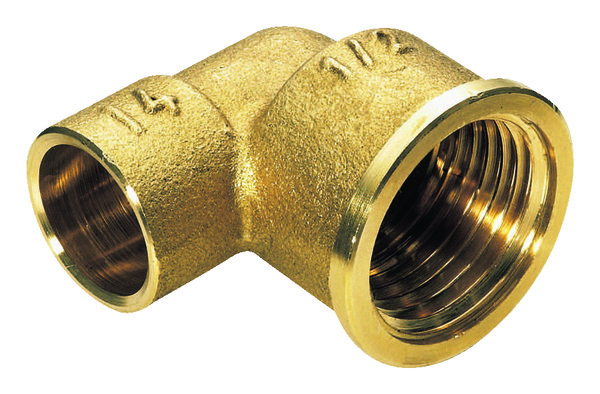 2 coudes fer cuivre embouts F 15x21 mm pour tube cuivre Ø 14 mm - Noyon & Thiebault - Brico Dépôt