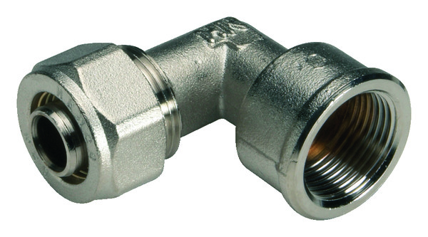 Coude à compression Ø20 - Femelle 15 x 21 mm / (1/2) - Somatherm - Brico Dépôt