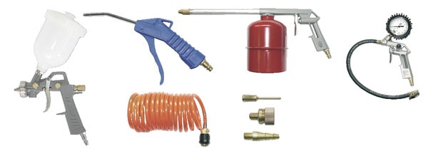 Kit de 5 accessoires pneumatique pour compresseur