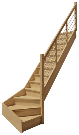 escalier quart tournant recoupable