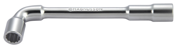 Clé à pipe débouchée 15 mm en acier au chrome vanadium - MAGNUSSON - Brico Dépôt