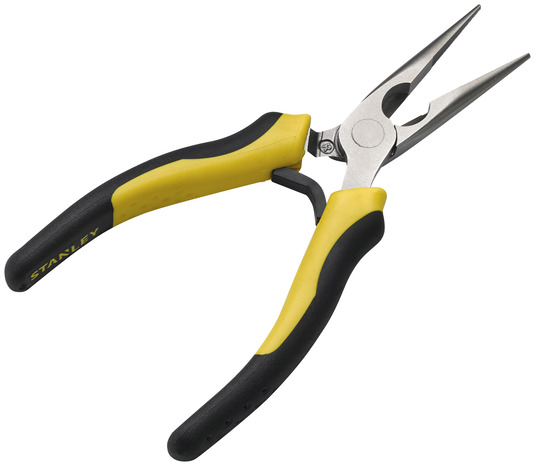 Pince 1/2 ronde à bec court droit 165 mm - Stanley - Brico Dépôt