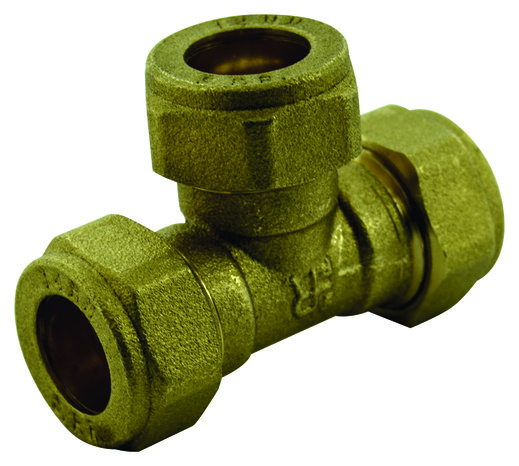 Té bicônes en laiton de Ø 14 mm - Noyon & Thiebault - Brico Dépôt