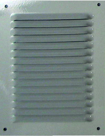 Grille à persiennes alu blanc - 140 x 190 mm - Brico Dépôt