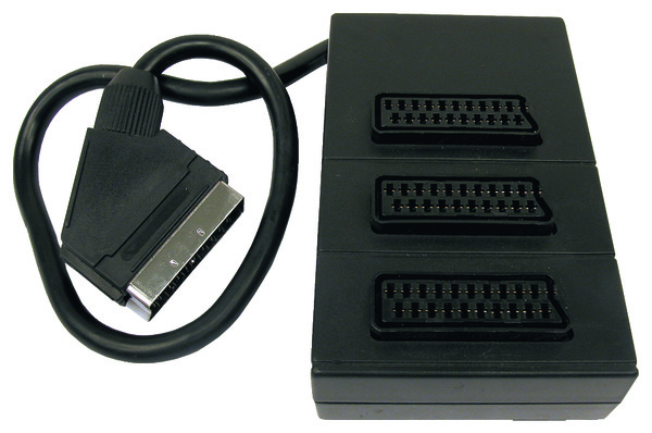 Boîtier multi-péritel pour brancher jusqu'à trois appareils à votre téléviseur - Brico Dépôt