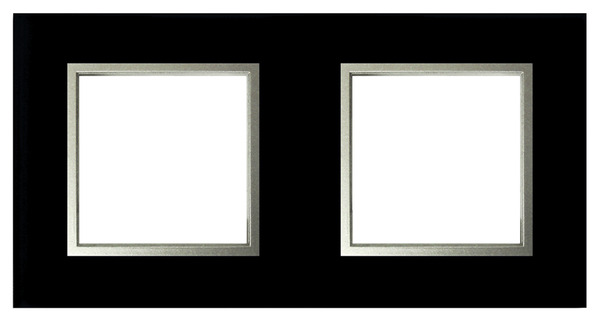 Plaque double "Kobe" verre noir - Brico Dépôt