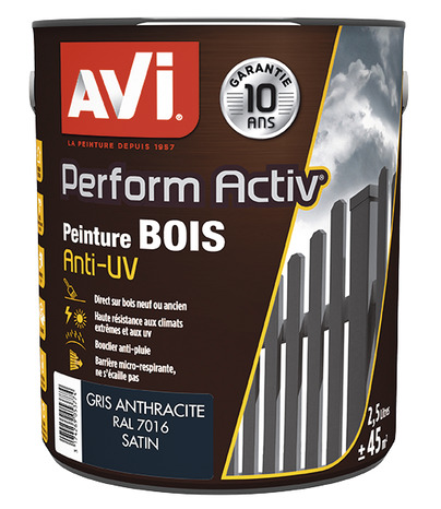 Peinture de protection du bois contre les intempéries gris anthracite 750  ml - HORNBACH Luxembourg