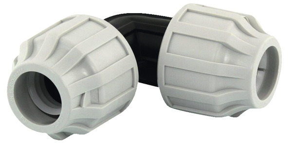 Coude 90 ° en polyéthylène haute et basse densité Ø 20 mm - Fitt - Brico Dépôt