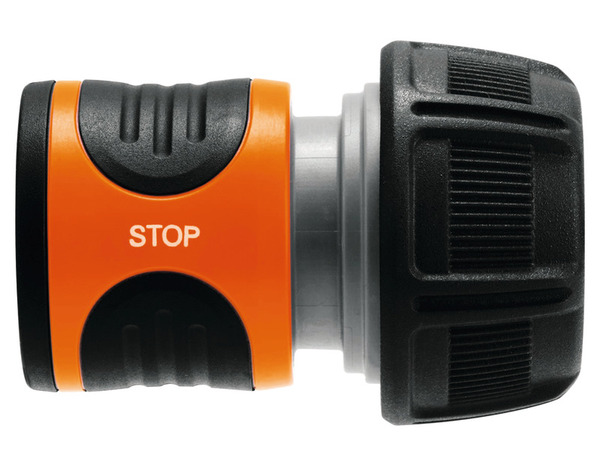 Raccord de tuyau d'arrosage "Aquastop" à clipser - Ø 19 mm - Gardena - Brico Dépôt