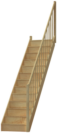 escalier droit sapin brico depot