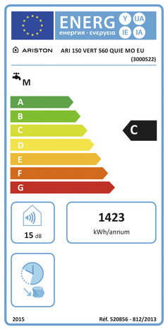 Chauffe-eau électrique "Ariston Quietis" - 150 L - 1800 W - Ariston - Brico Dépôt