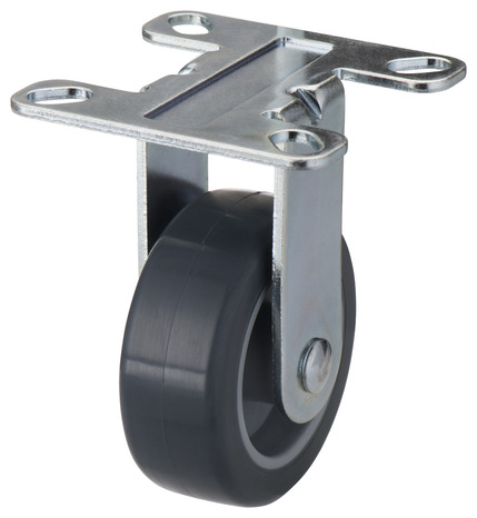 Roulette pivotante roue caoutchouc polyuréthane gris Ø 50 mm - Tente - Brico Dépôt