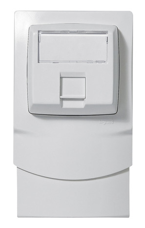 Lot 1 cadre + 1 prise RJ 45 multimédia - Ep. 12.5 mm - Legrand - Brico Dépôt