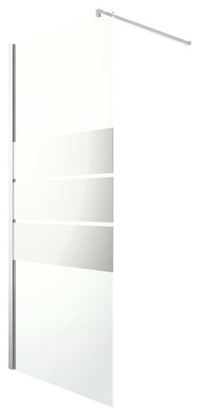 Paroi de douche à l'italienne Walk-In "Beloya" l.90 cm en verre effet miroir - GoodHome - Brico Dépôt