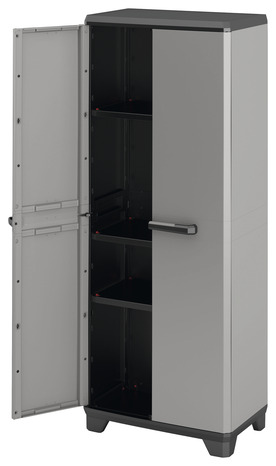 Armoire haute résine H. 173 x l. 68 x p. 38,5 cm - Brico Dépôt