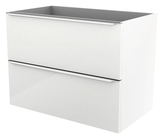 Meuble sous vasque à suspendre blanc Imandra L.80 x H.60 x P.45 cm - GoodHome - Brico Dépôt