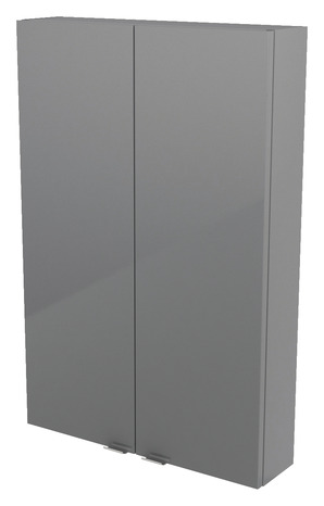 Armoire de salle de bains "Imandra" - Gris - L.60 x H.90 x P.15 cm - GoodHome - Brico Dépôt