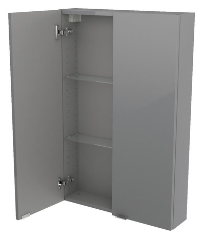 Armoire de salle de bains "Imandra" - Gris - L.60 x H.90 x P.15 cm - GoodHome - Brico Dépôt