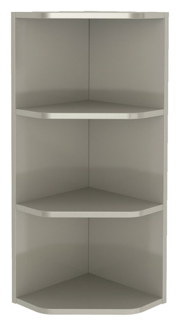 Rangement mural d'angle taupe Imandra L.34 x H.90 x P.36 cm - GoodHome - Brico Dépôt