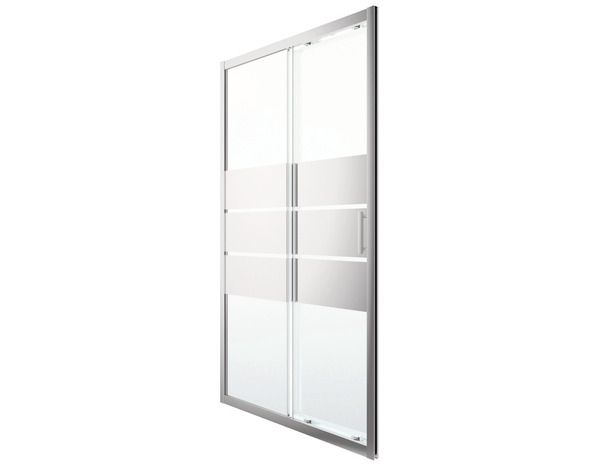 Porte de douche coulissante 2 volets "Beloya" l.120 cm en verre effet miroir - GoodHome - Brico Dépôt