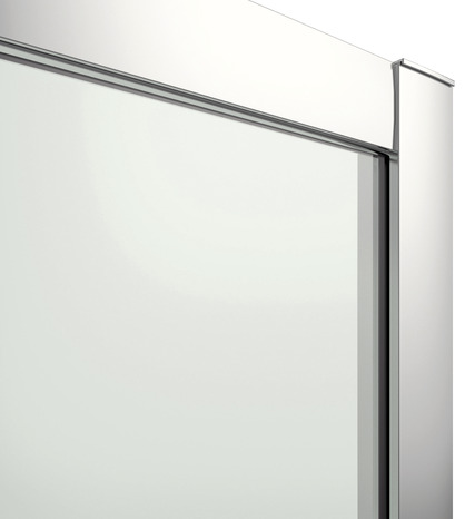 Porte de douche coulissante 2 volets "Beloya" l.120 cm en verre transparent - GoodHome - Brico Dépôt