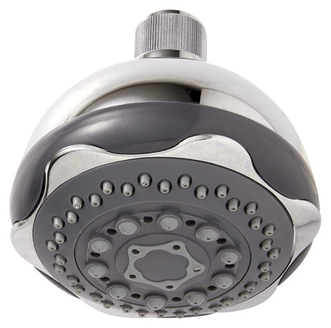 Pomme de tete chrome ø 10 cm lumbo la pièce - Brico Dépôt