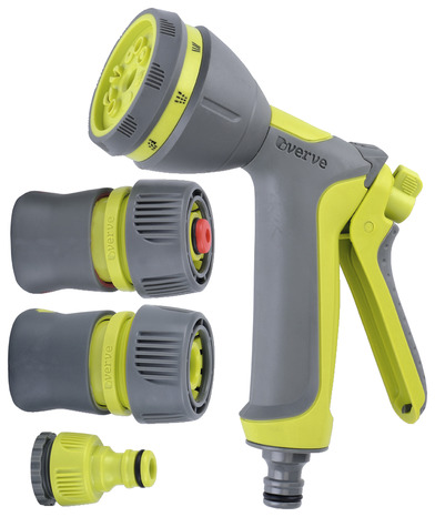 Pistolet de pulvérisation - L. 25 x l. 17 x H. 55 cm x Ø 15 à 19 mm + raccords de tuyaux - Brico Dépôt