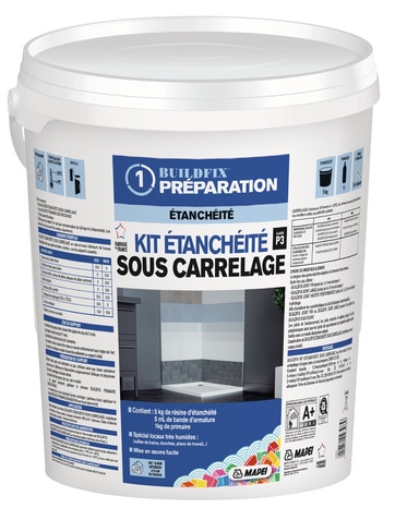 Etanchéité sous carrelage 5 litres MAPEI, 1270117, Revêtement de sol,  carrelage et lambris intérieur