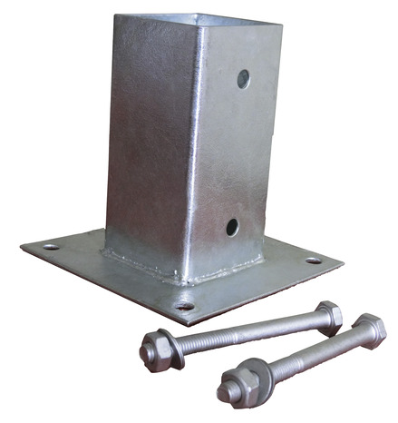 Platine Pour Poteau Bois 7X7 - Poteau Bois 7x7 Bricomarche / Livraison