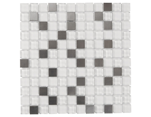 Mosaïque "Prate" blanc - l. 30 x L. 30 cm - Colours - Brico Dépôt