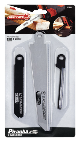 Lot de 3 lames pour scorpion - X29992M-XJ - Piranha - Brico Dépôt