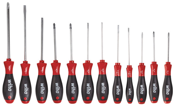 Lot 12 tournevis "Softfinish" - Wiha - Brico Dépôt