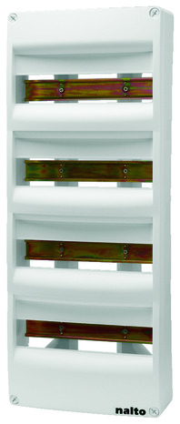 Tableau électrique nu 3 rangées 26 modules IP30 H. 475 mm l. 250 mm Prof. 97 mm - Brico Dépôt