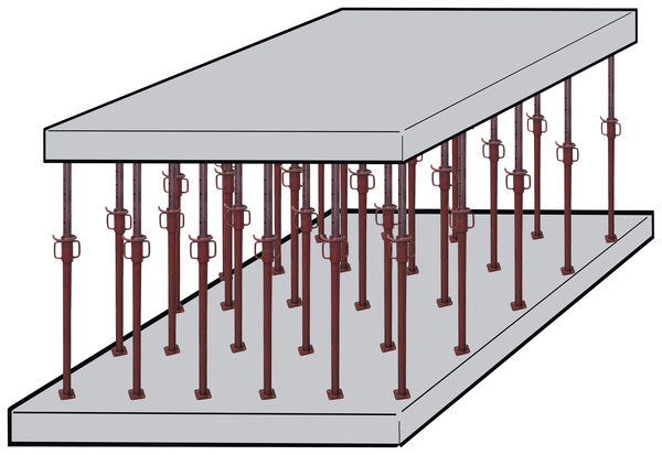 Étai de maçon en acier H. 1,50 m max - Altrad - Brico Dépôt
