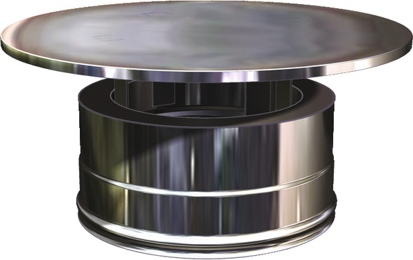 Chapeau simple en inox  - Diamètre : 150 mm - Brico Dépôt