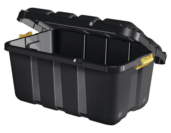 Malle noire haute résistance 111 L + couvercle « SKYDA »  - Form - Brico Dépôt