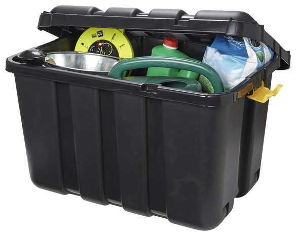 Malle noire haute résistance 150 L + couvercle « SKYDA » - Form - Brico Dépôt