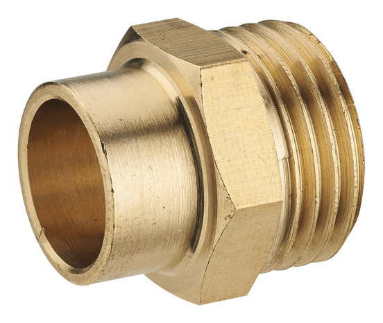 2 manchons en laiton M 20 x 27 pour tubes fer cuivre Ø 14 mm - Noyon & Thiebault - Brico Dépôt