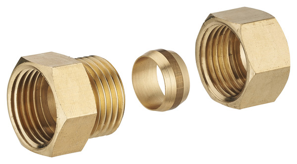 Raccord bicônes femelle en laiton Ø 14 mm 20x27 mm - Noyon & Thiebault - Brico Dépôt